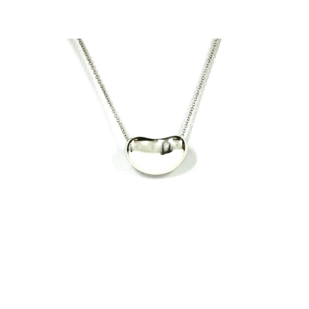 Tiffany Co Bean Necklace Pendant Sterling Silver Elsa Peretti